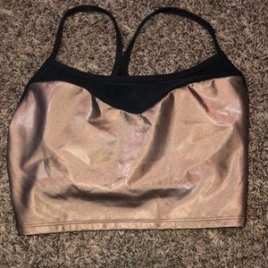 Bronze sports bra